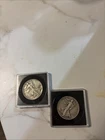 half dollar silver walking liberty / 1936 / 1942 / lot of two