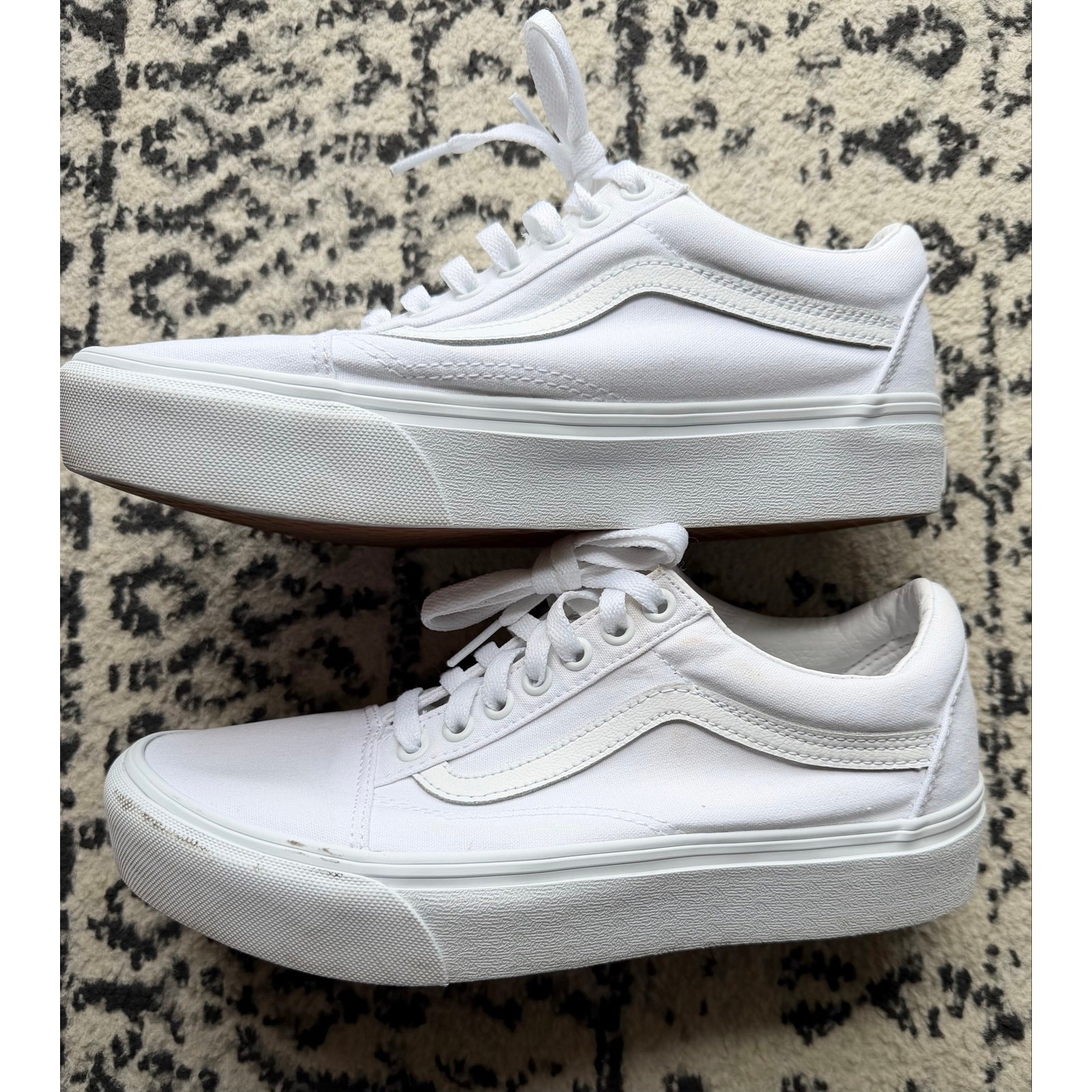 Vans Old Skool Stackform sneakers in True White