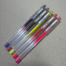 New Out of Print PILOT High Tech C Fluorescent Color 5 Color Ballpoint Pen
