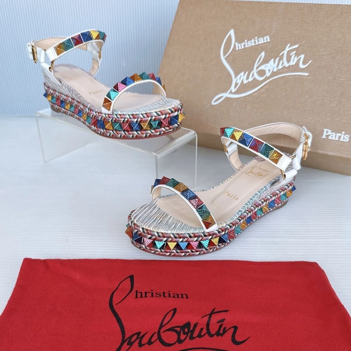 Christian Louboutin Women's Wedge Multicolor Heels for Women | eBay