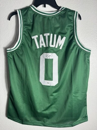 Jayson Tatum Signed Boston Celtics Style Jersey Autographed Basketball w/ COA