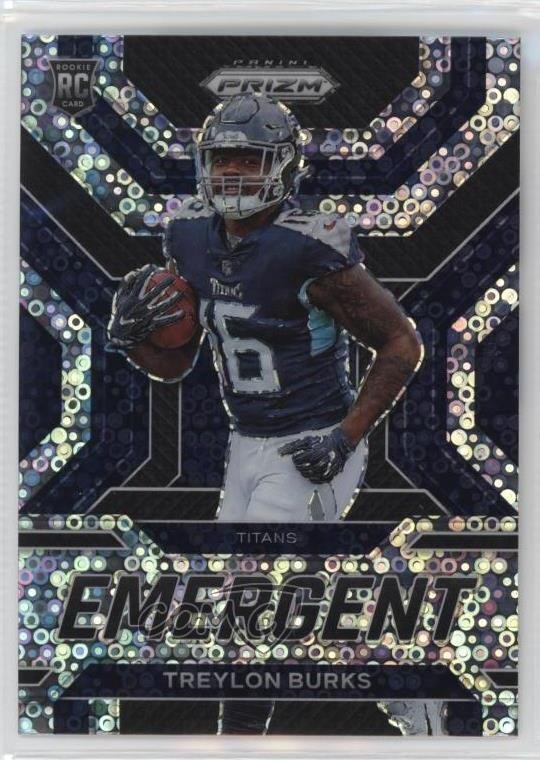 2022 Panini Prizm Emergent No Huddle Prizm Treylon Burks #E-8 ux8