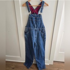 Cherokee Vintage Denim Bib Carpenter Overalls Light Wash, 90s/Y2k, Size Small