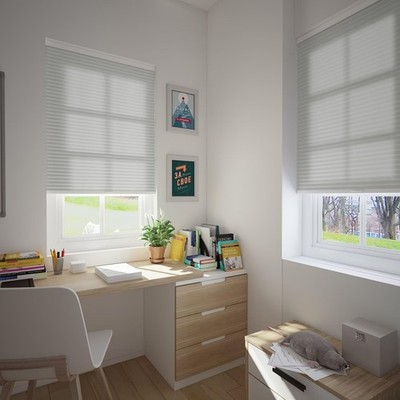 Changshade Cordless Light Filtering Cellular Shades 27''W×64''H Gray
