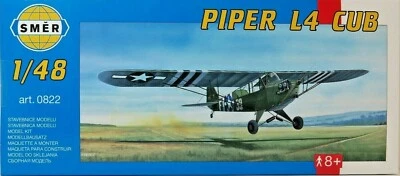 SMER PIPER L4 CUB,USAF, Verbindungsflugzeug, WW II, Bausatz 1:48, 0822, OVP,NEU