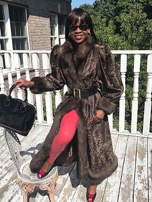 Rare Designer Christian Dior Full length Russian Sable fur