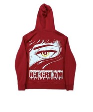 BBC Billionaire Boys Club Ice Cream Eye Red Hoodie Sweatshirt - Size Small