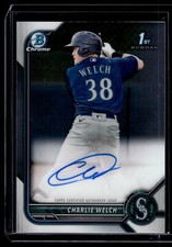 Charlie Welch 2022 Bowman Chrome 1st Autograph Auto B Card #CPA-CW