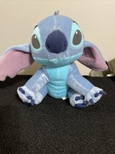 Applause Disney Stitch Plush 11  Seated Blue 63015 Wired Poseable Ears