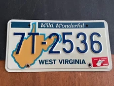 1981 West Virginia License Plate Tag 7T-2536 Wild Wonderful