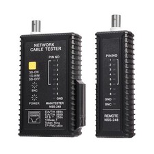 Coax Continuity Tester Network Cable Tester for Data Coax Cables/ RJ45/ CAT...