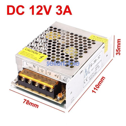 DC 12V LED Transformer Driver Power Supply For Strip Light AC 1A-50A10W-600W UK - Bild 8 von 24