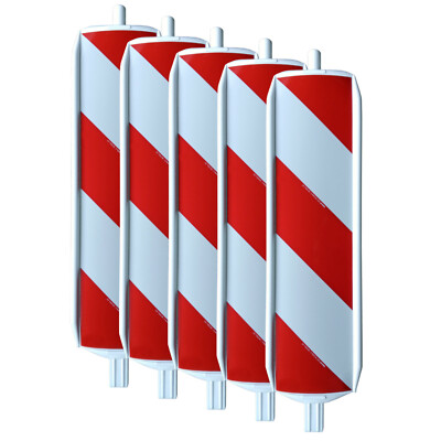 5x, 10x Leitbake beidseitig Schraffe r/l-weisend, Warnbake Verkehrsleitbake Bake