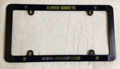 Denver Nuggets NBA Champions 2023 Finals Wincraft Plastic License Plate Frame