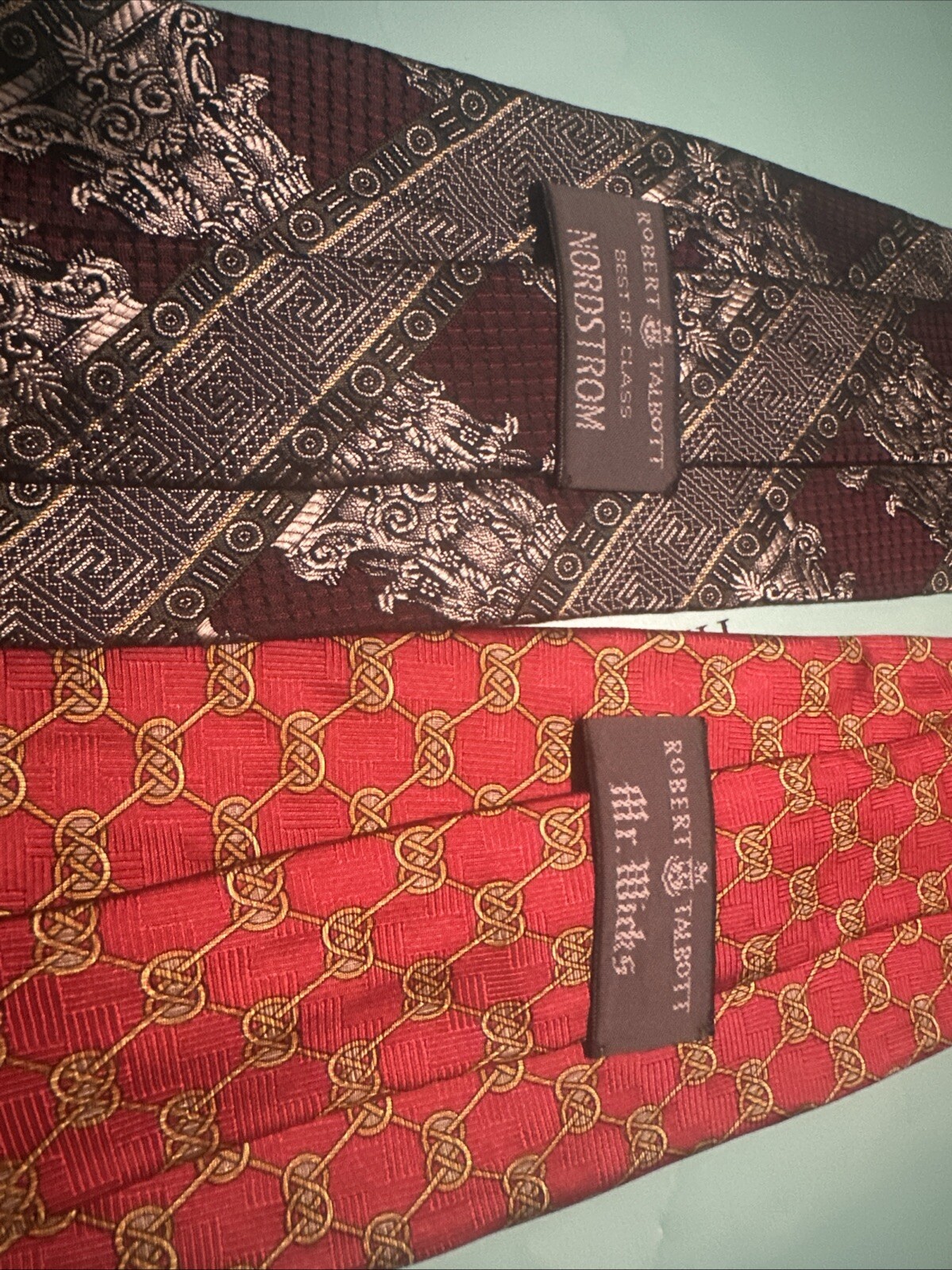 Lot Of 2 Robert Talbott Multicolored Silk Ties - image 5