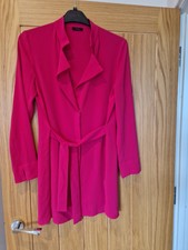 Riani Ladies Jacket,size 8 Oversized,pink,tie Waist, New Without Tag.