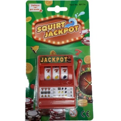 Fake Squirt Jackpot Spielautomat Geld Casino Spielzeug Streich Gag Witz Neuheit Füller