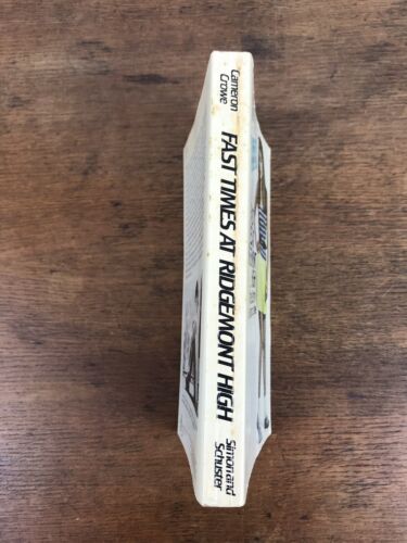 Rare Fast Times at Ridgemont High by Cameron Crowe Book PB 1981 - Foto 10 di 11