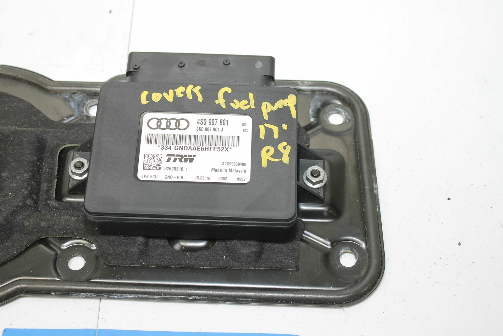 16-21 AUDI R8 V10 PLUS OEM FUEL PUMP COVER W/ MODULE 4S0907801J 4S082585104S 17