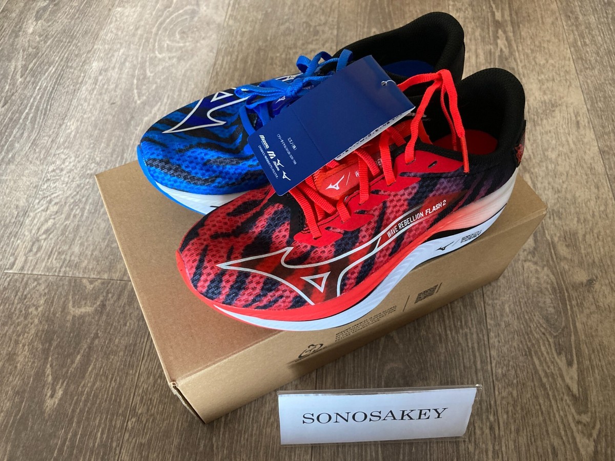 MIZUNO WAVE REBELLION FLASH 2 J1GC2417 01 Red Oni/Blue Oni MIZUNO WAVE REBELLION FLASH 2 J1GC2417 01 Red Oni/Blue Oni