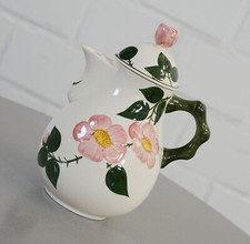 edle Villeroy & Boch Wildrose Keramik Kanne Kaffeekanne Teekanne Vintage 80er J.