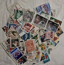 100 Timbres USA Lot J Collection Obliteres ÉTATS-UNIS Stamps Tous Thèmes