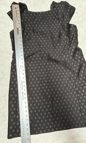 Moschino Jacquard Polka Dot Sheath Dress Size 12 Black Bow Lined Made in Italy - Picture 5 of 10