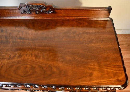 1920 Antique Queen Anne carved Walnut Server / Buffet - Picture 4 of 11
