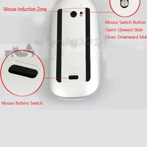 Akkudeckel Rückseite für Apple Mac Wireless BlueTooth Magic Maus a1296 mb829ll/a - Bild 5 von 5