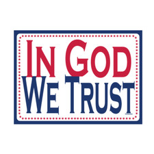 In God We Trust color Vinyl Decal Sticker Waterproof