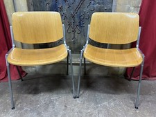 Coppia di sedie impilabili vintage Giancarlo Piretti Castelli CONSEGNA MCR GRATUITA