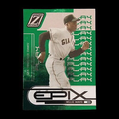2005 Donruss Zenith Willie Mays Epix Green /150