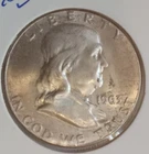 1963p UNC Silver FRANKLIN 1/2$