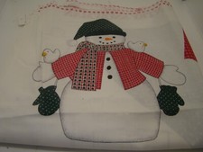 The Country Snowman Fabric Panel