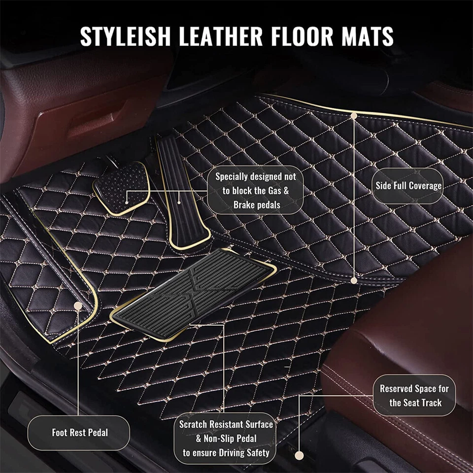 Custom car floor mats fit for Lexus all models luxury waterproof mats carpets - Image 3 of 4