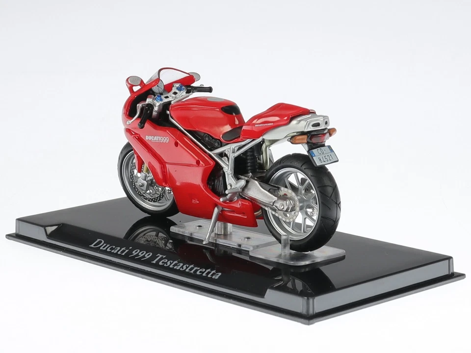 Ducati 999 Testastretta rot Superbike Motorrad Modell 10109 Atlas 1:24 - Bild 3 von 4