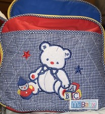 Vintage McDonald  s Teddy Bear Diaper Bag McBaby's W/ Rattle Color Block New  