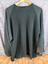 Arrow XL Men's Sweater Long Sleeve Gray Khakis By Arrow Casual Heavy Sweater