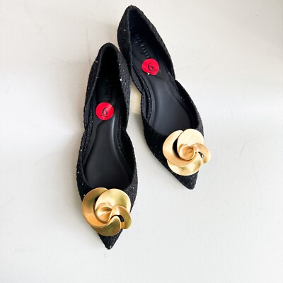 Ted Baker Emma Rose Half d'Orsay Pointed Toe Leather Flat 6