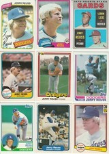 Huge 25 + JERRY REUSS different card lot RC 1970 - 1989 Cardinals Dodgers Sox