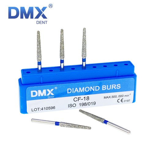 5pz/Confezione Frese Diamantate Dentali FG per Manipolo Alta Velocità Impugnatura Attrito 1,6MM Bur - Foto 56 di 69