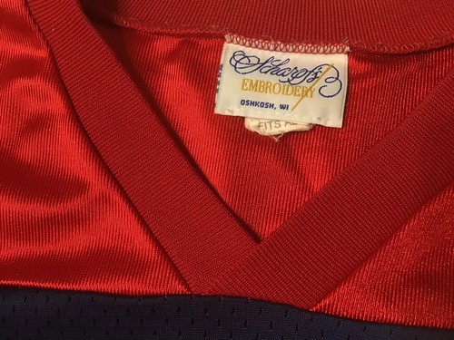 2001 BUD BOWL Football Jersey Budweiser Vs Bud Light OSFM #1 USA Navy & Red - Picture 3 of 9