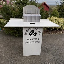 Catering Coffee Compliment Dispenser table with Bin Space.