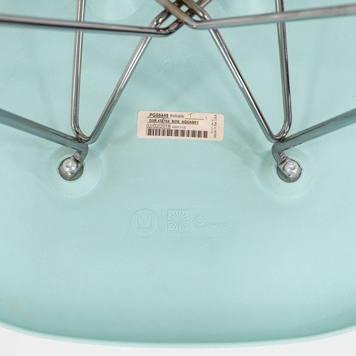 2018 Herman Miller Eames Plastic Dining Shell Chair w/ Eiffel Base Blue 1x Avail - Picture 12 of 12