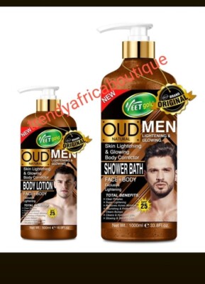 Veetgold Men Lightening & Glowing Shower Bath & Body Lotion Spf25. Face & Body