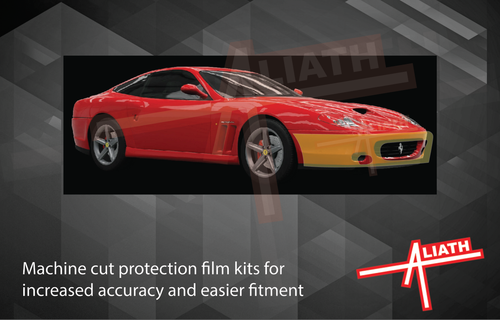 Fits Ferrari 575 2002-2006 Front Bumper Stone Chip Guard Paint Protection film - Picture 2 of 3