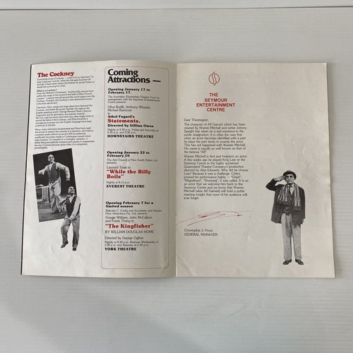 The Thoughts Of Chairman Alf Vintage Theatre Program Warren Mitchell Sydney Aus - Imagen 5 de 8