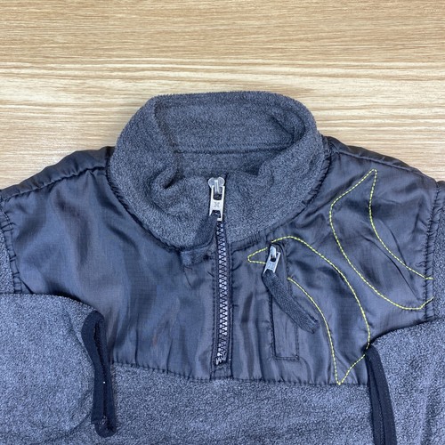 Boys Fleece Sweatshirt Size 6 Hurley Quarter Zip Pullover Black Sweater - Picture 2 of 17