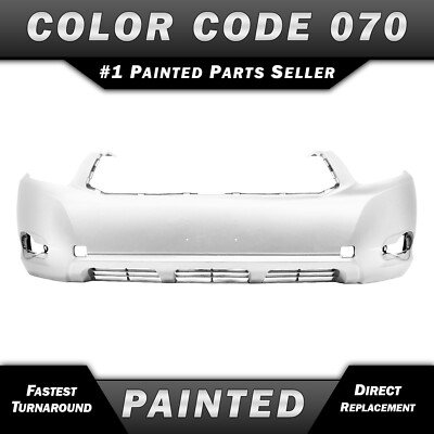 NEW Painted *070 - White* Front Bumper Cover for 2008-2010 Toyota Highlander