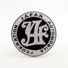 Universal Black Jaf Japan Automobile Federation Front Grill Badge Car Jdm Emblem Universal Black Jaf Japan Automobile Federation Front Grill Badge Car Jdm Emblem